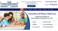 Desktop Screenshot of cambridgeacademyplano.com